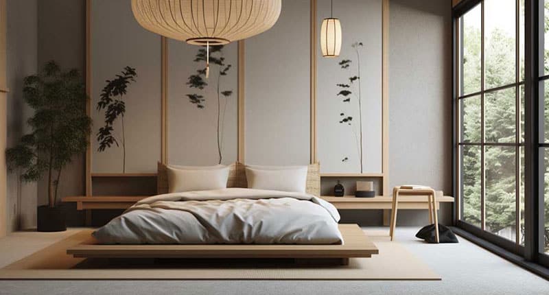 Japandi Bedroom decor ideas